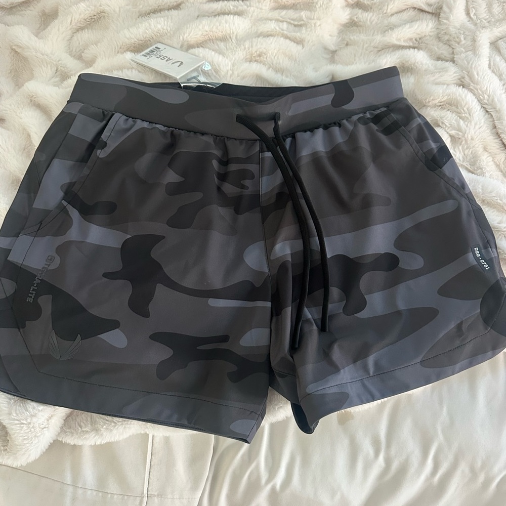 ASRV Black and Gray Athletic Shorts for Peak Performance
